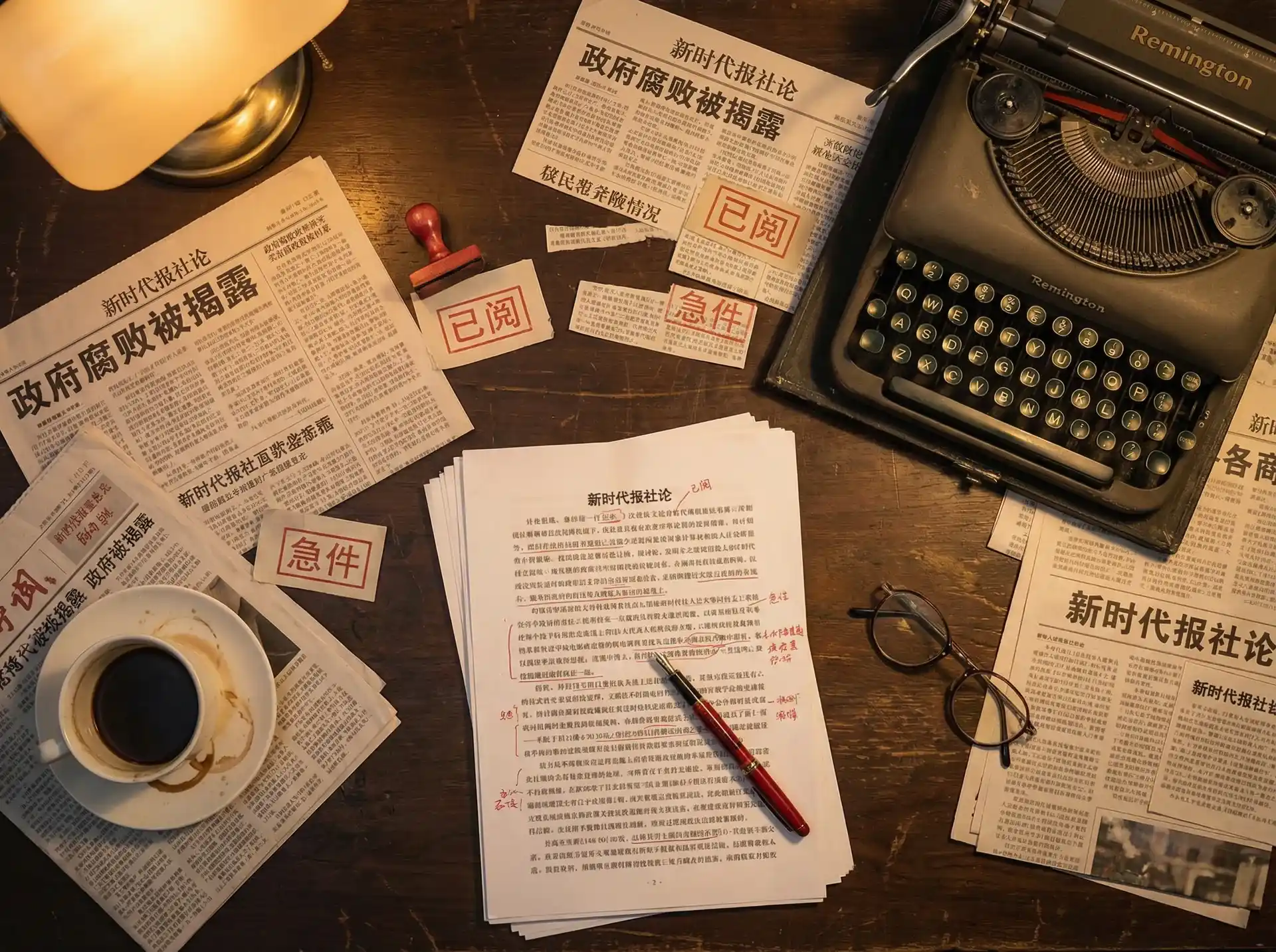 乔妈 - 报社编辑部工作场景